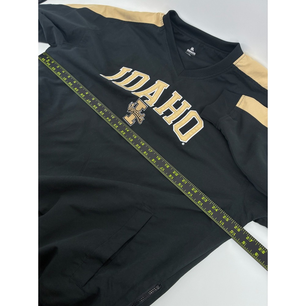 Knights Apparel Idaho Vandals‎ Windbreaker Pullover Jacket Black Gold Mens Large - Picture 10 of 10